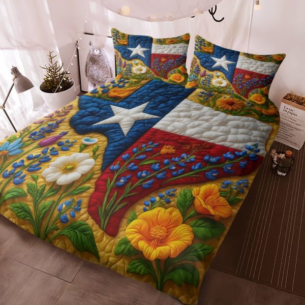 Best Texas Design Bedding Set Quilt TXBQ34