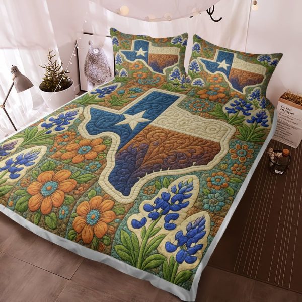 Best Texas Design Bedding Set Quilt TXBQ56