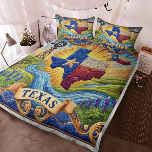 Best Texas Design Bedding Set Quilt TXBQ55