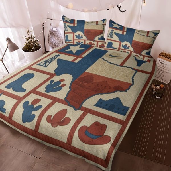 Best Texas Design Bedding Set Quilt TXBQ24