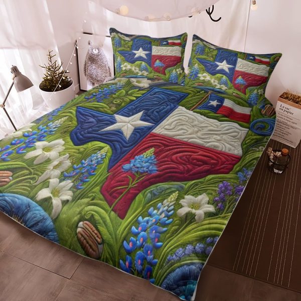 Best Texas Design Bedding Set Quilt TXBQ77