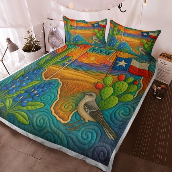 Best Texas Design Bedding Set Quilt TXBQ71