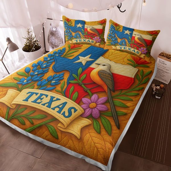 Best Texas Design Bedding Set Quilt TXBQ72