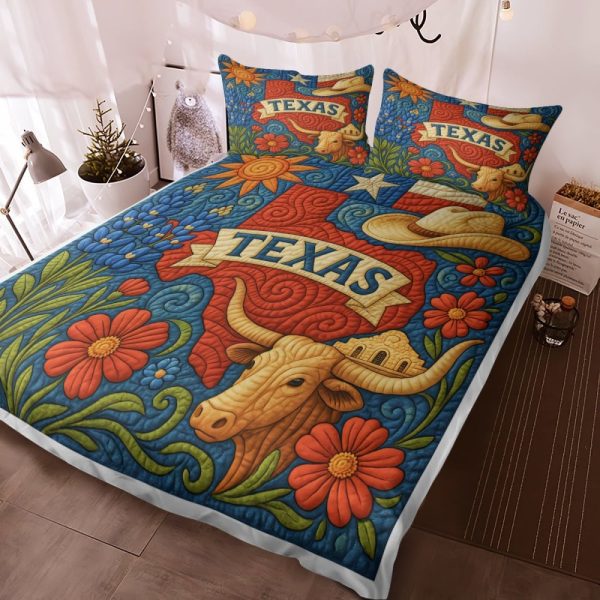 Best Texas Design Bedding Set Quilt TXBQ61