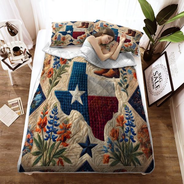 Best Texas Design Bedding Set Quilt TXBQ3 - Image 2