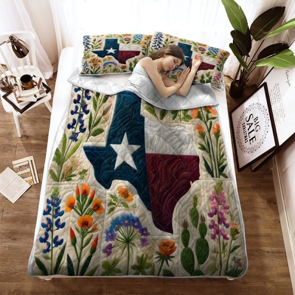 Best Texas Design Bedding Set Quilt TXBQ13 - Image 2