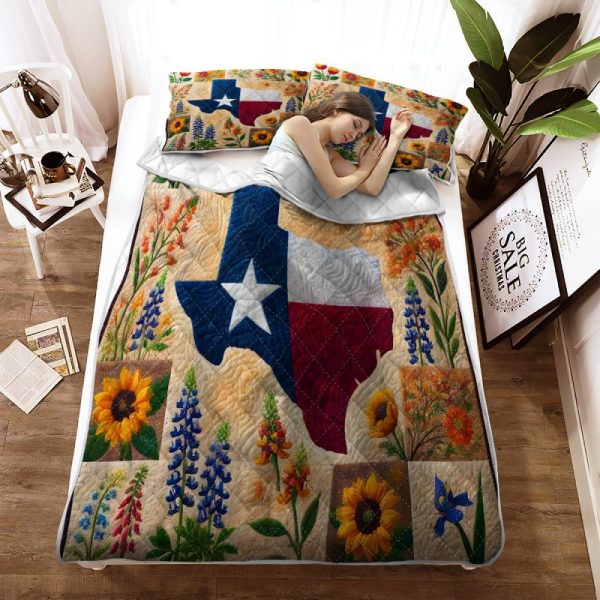 Best Texas Design Bedding Set Quilt TXBQ12 - Image 2