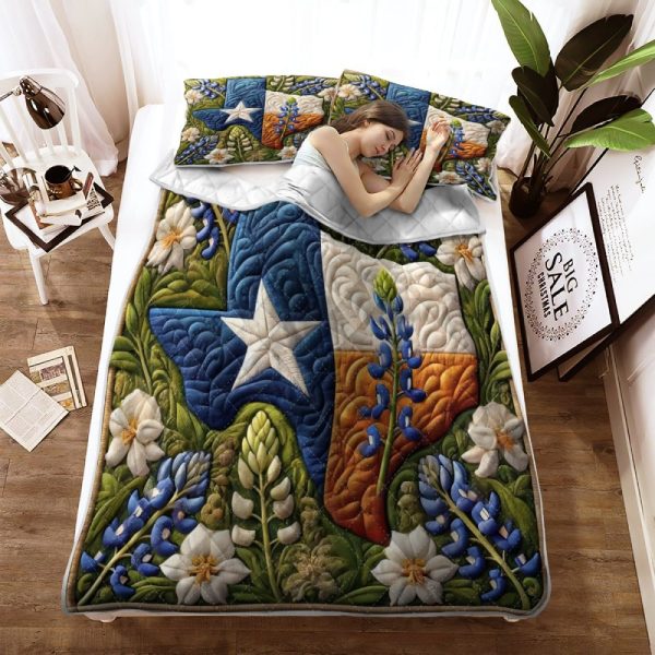 Best Texas Design Bedding Set Quilt Blanket Duvet Cover TXBQ9 - Image 2