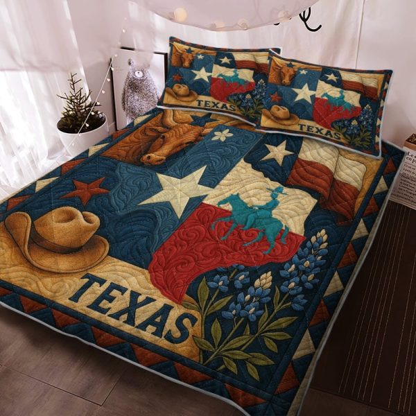 Best Texas Design Bedding Set Quilt TXBQ33
