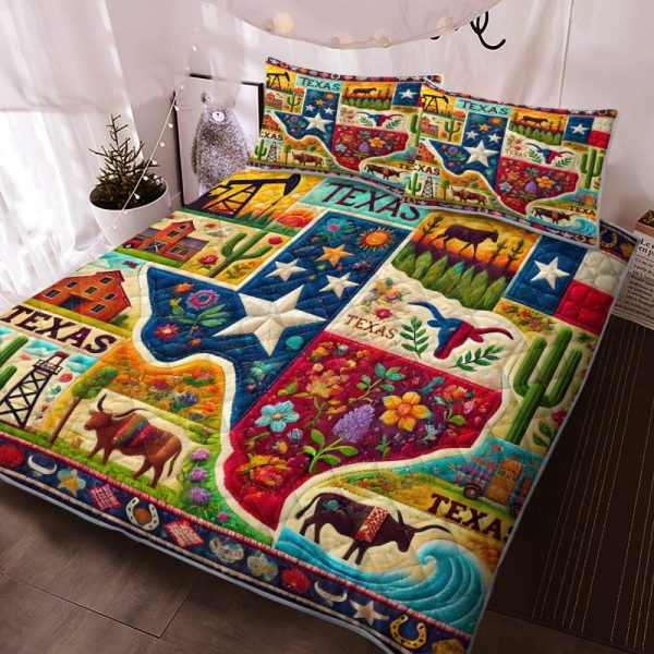 Best Texas Design Bedding Set Quilt TXBQ19