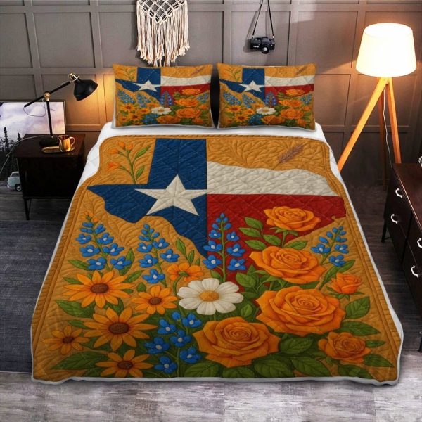 Best Texas Design Bedding Set Quilt TXBQ26 - Image 2