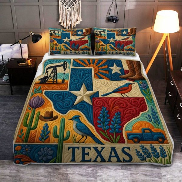 Best Texas Design Bedding Set Quilt TXBQ8 - Image 3
