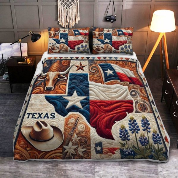 Best Texas Design Bedding Set Quilt TXBQ32 - Image 2