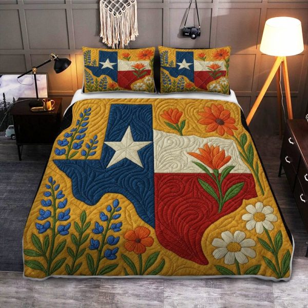 Best Texas Design Bedding Set Quilt TXBQ28 - Image 2