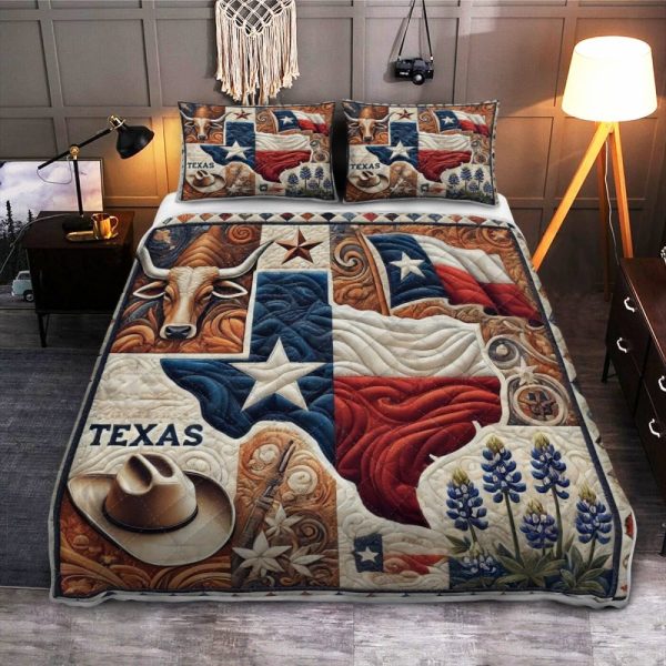Best Texas Design Bedding Set Quilt TXBQ41 - Image 2