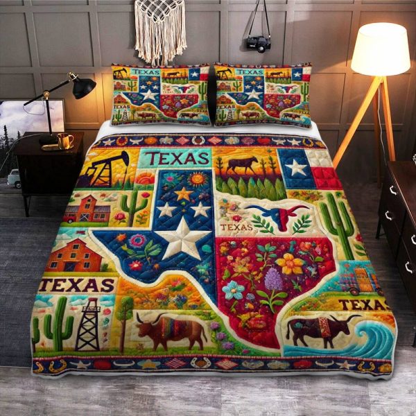 Best Texas Design Bedding Set Quilt TXBQ19 - Image 2