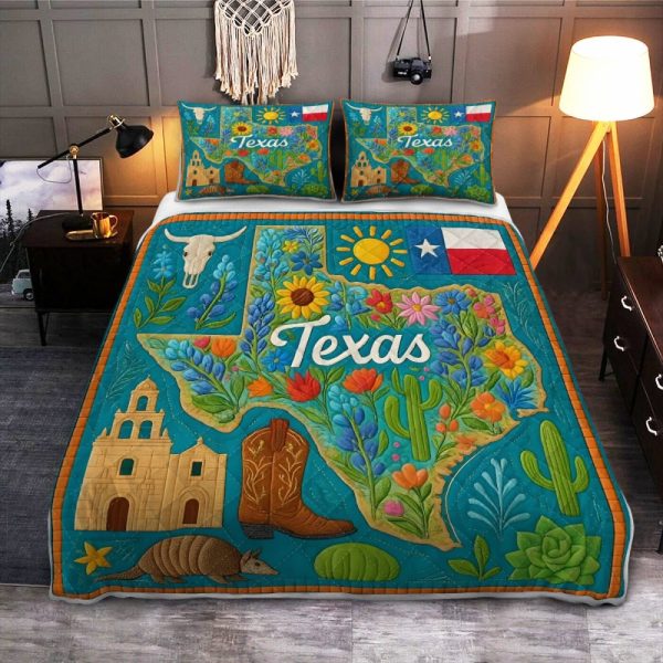 Best Texas Design Bedding Set Quilt TXBQ14