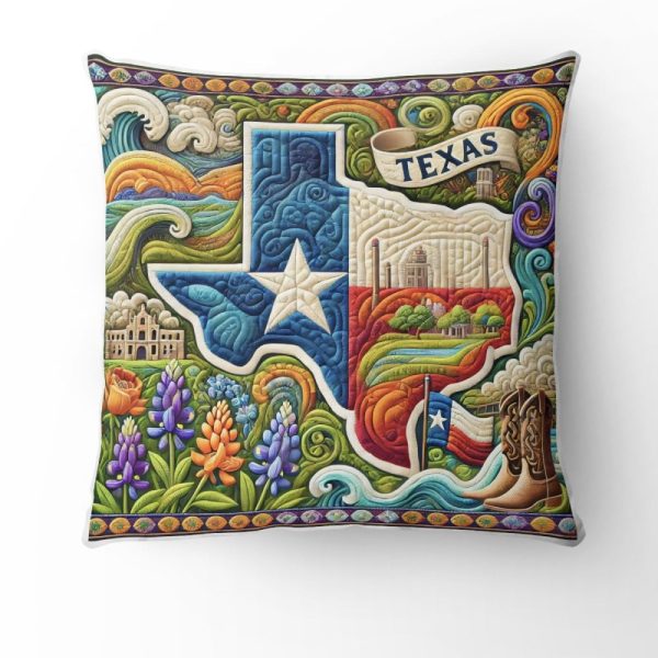 Best Texas Design Throw Pillow Decorative pillow cover PL53