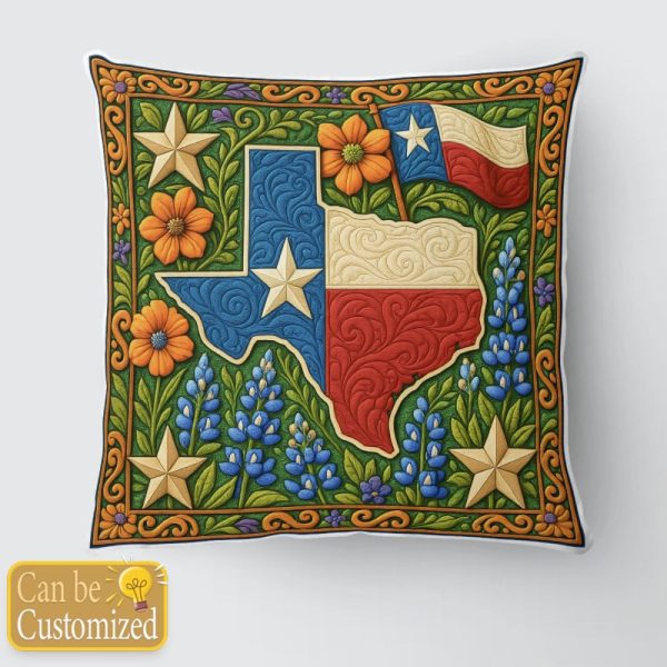Best Texas Design Throw Pillow Decorative pillow cover PL64