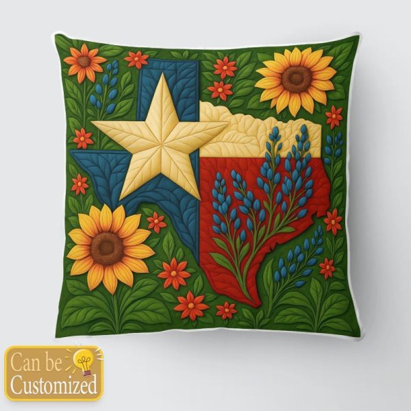 Best Texas Design Throw Pillow Decorative pillow cover PL31