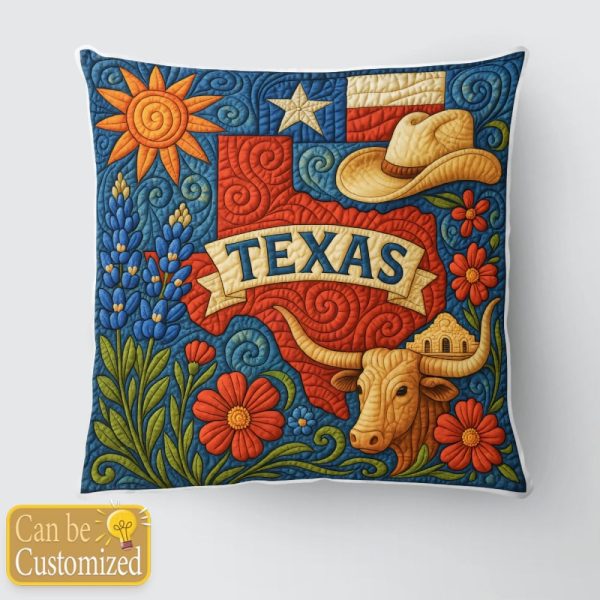 Best Texas Design Throw Pillow Decorative pillow cover PL61