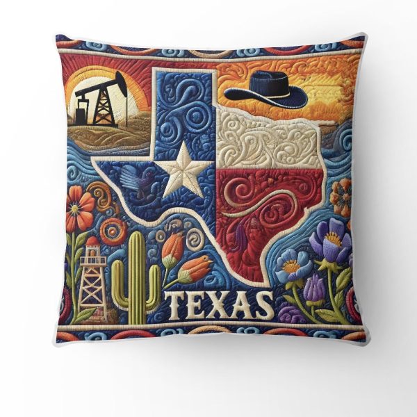 Best Texas Design Throw Pillow Decorative pillow cover PL76