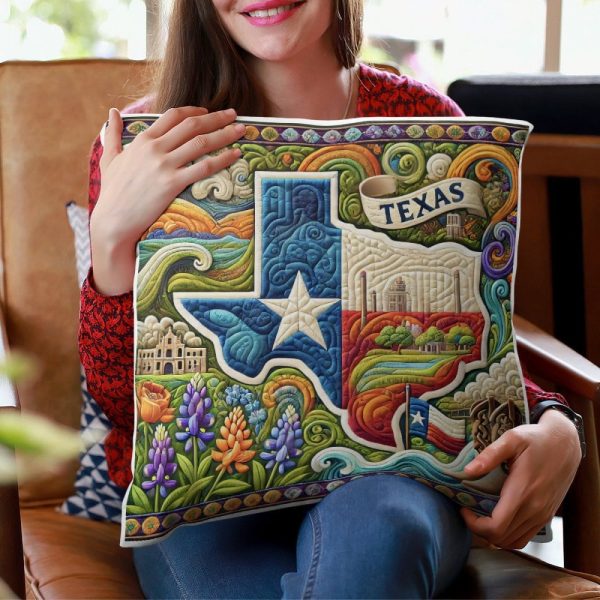 Best Texas Design Throw Pillow Decorative pillow cover PL53 - Image 4