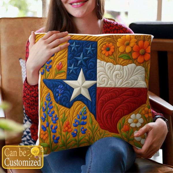 Best Texas Design Throw Pillow Decorative pillow cover PL25 - Image 4