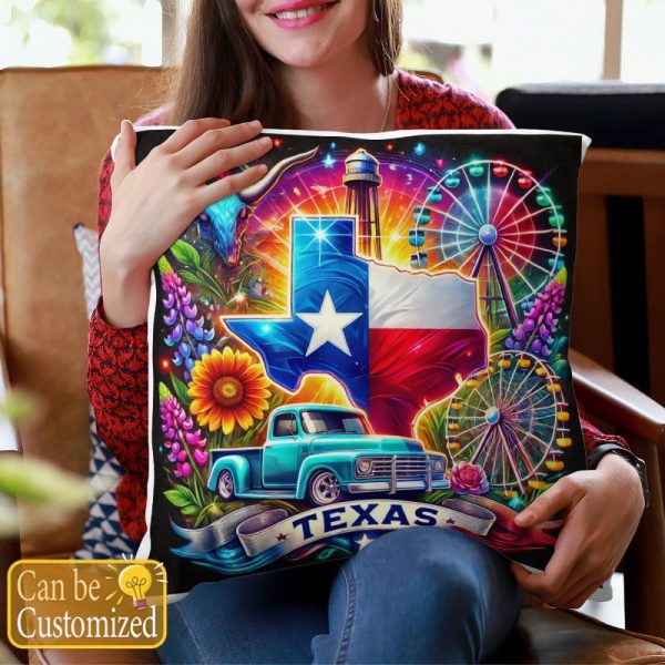 Best Texas Design Throw Pillow Decorative pillow cover PL27 - Image 4