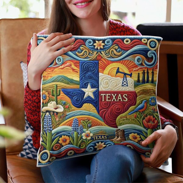 Best Texas Design Throw Pillow Decorative pillow cover PL75 - Image 4