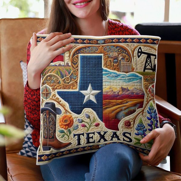 Best Texas Design Throw Pillow Decorative pillow cover PL14 - Image 4