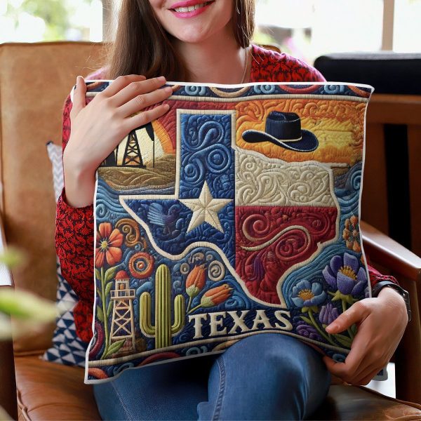 Best Texas Design Throw Pillow Decorative pillow cover PL76 - Image 4