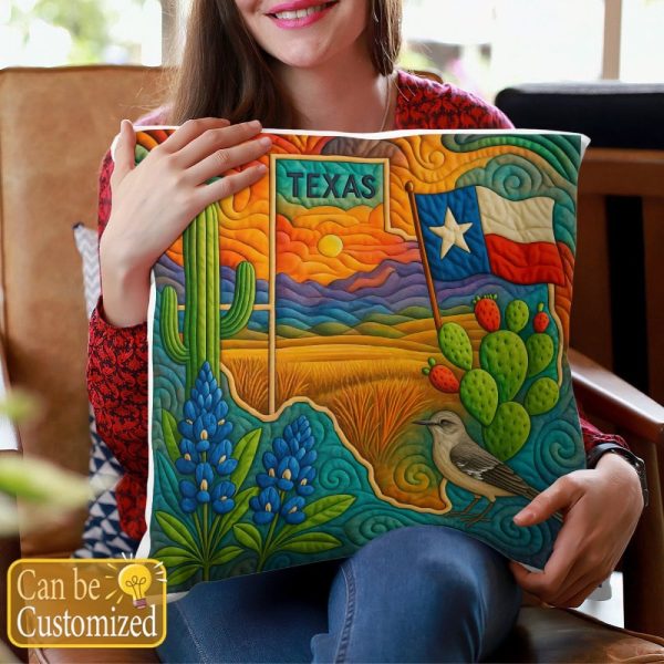 Best Texas Design Throw Pillow Decorative pillow cover PL77 - Image 4