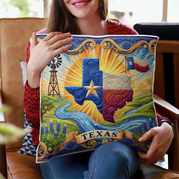 Best Texas Design Throw Pillow Decorative pillow cover PL54 - Image 2