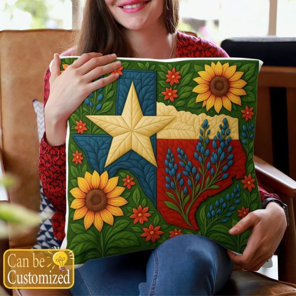 Best Texas Design Throw Pillow Decorative pillow cover PL31 - Image 4