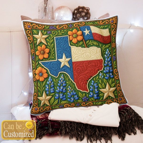Best Texas Design Throw Pillow Decorative pillow cover PL64 - Image 3