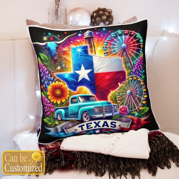 Best Texas Design Throw Pillow Decorative pillow cover PL27 - Image 3