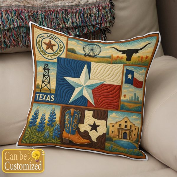 Best Texas Design Throw Pillow Decorative pillow cover PL58 - Image 2