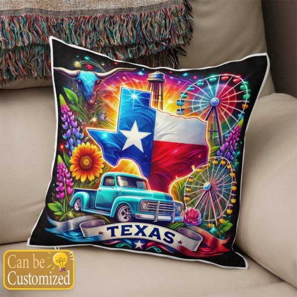 Best Texas Design Throw Pillow Decorative pillow cover PL27 - Image 2