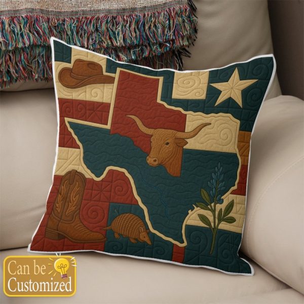 Best Texas Design Throw Pillow Decorative pillow cover PL28 - Image 2
