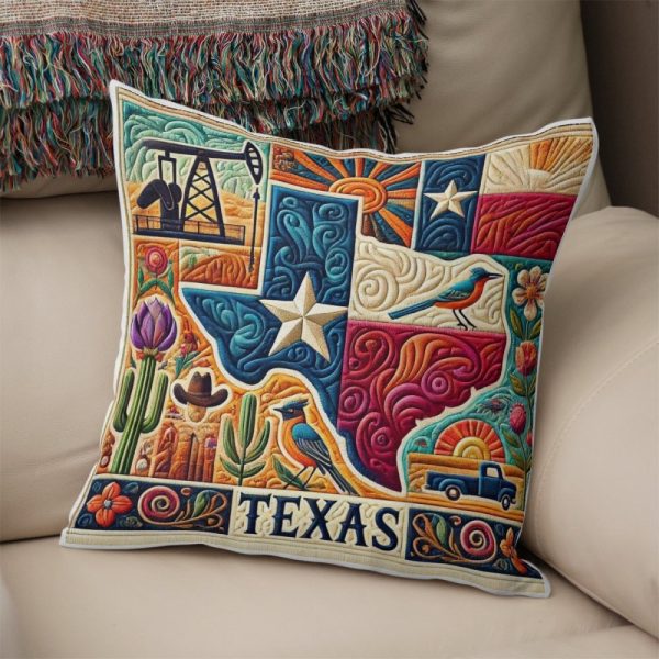 Best Texas Design Throw Pillow Decorative pillow cover PL17 - Image 2