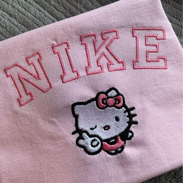 Nike X Hello Kitty Embroidered Sweatshirt - TerraBell Designs