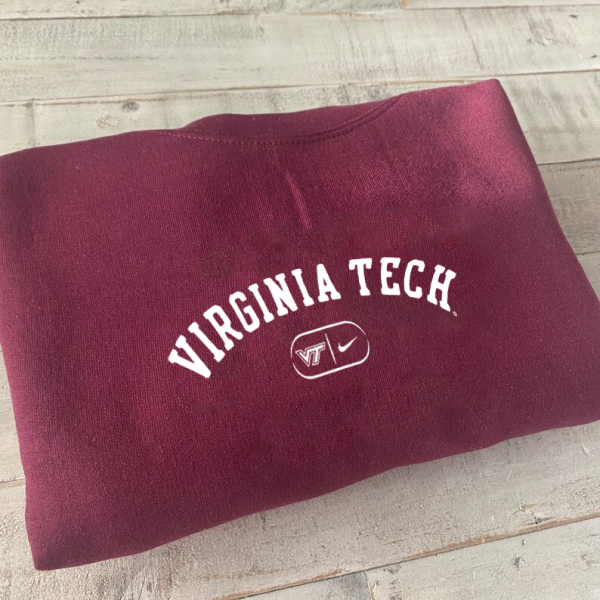 Vintage Nike Virginia Tech University Embroidered Hoodie - TerraBell Designs