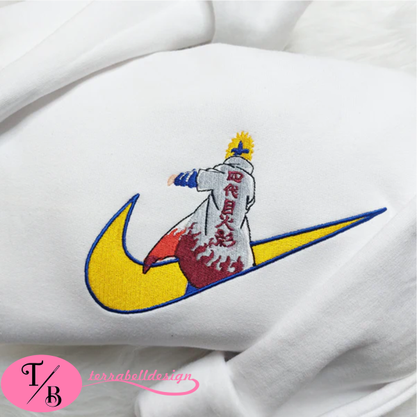 Naruto Nike Design Embroidered Unisex Sweatshirt - TerraBell Designs