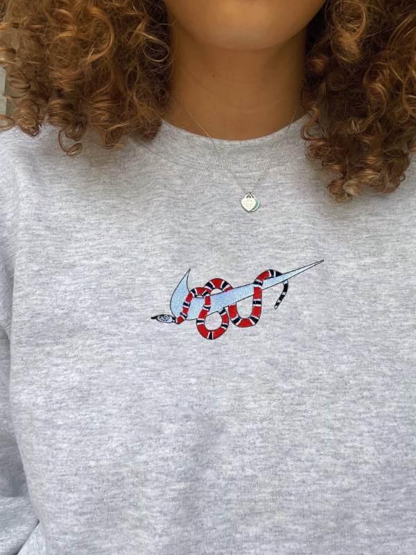 Nike Reputation Snake Embroidered Swoosh Sweatshirt - TerraBell Designs