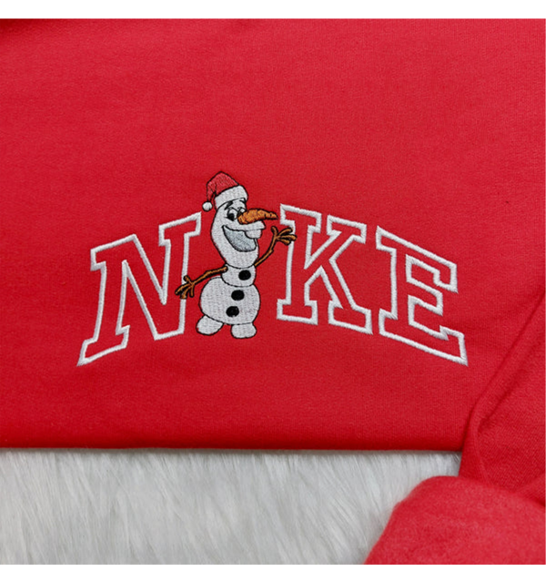 Vintage Nike Snowman Embroidered Sweatshirt Christmas Gift For Fan - TerraBell Designs