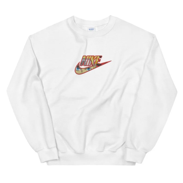 Nike X Naruto Inspired Ninja Anime Swoosh Embroidery Sweatshirt - TerraBell Designs