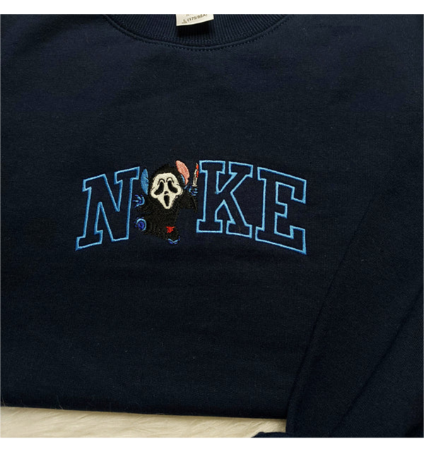 Vintage Nike Ghost Embroidered Sweatshirt Christmas Gift For Fan - TerraBell Designs