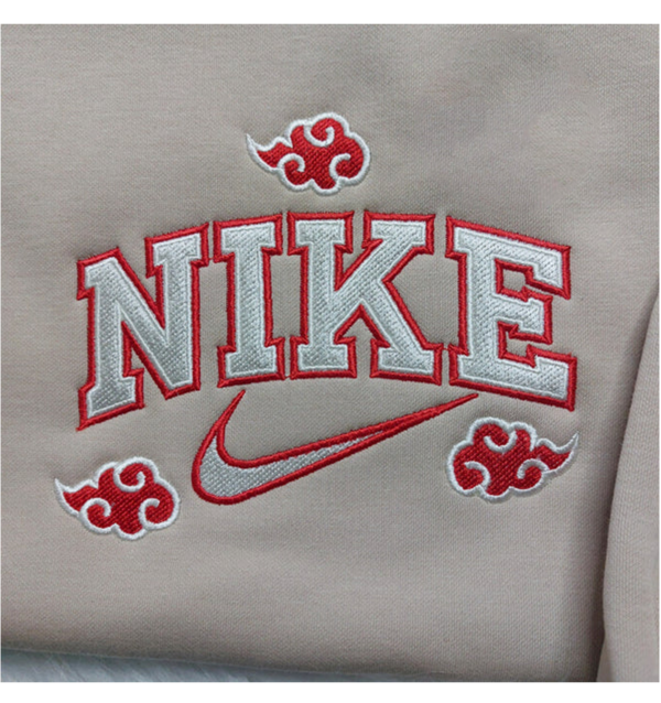 Nike Akatsuki Anime Embroidered Unisex Crewneck Sweatshirt - TerraBell Designs