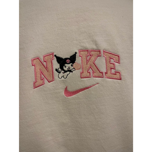 Nike Funny Devil Cat Cartoon Embroidered Shirt - TerraBell Designs